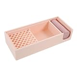 Veemoon Caja para Polvo de Almidón con Pincel para Modelado Arcilla Suave Recipiente Reutilizable para Cornstarch Herramienta Manualidades DIY Almacenaje para Moldes y Suministros de
