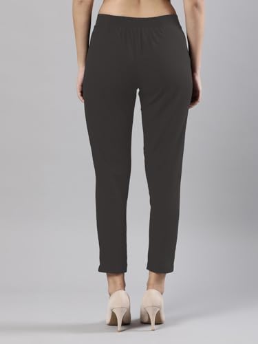 Image of Femmora Comfortable Fit Solid Straight Pant, Breathable Cotton Fabric with Side Zip Button Closure, for Women, Pack of 1