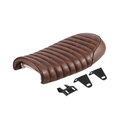Cojín de asiento motocicleta retro con acabados premium vintage para CG125 conductor 3