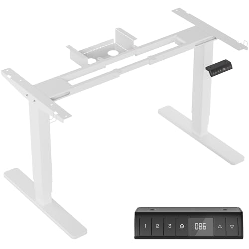 JUMMICO Höhenverstellbarer Schreibtisch Tischgestell mit...