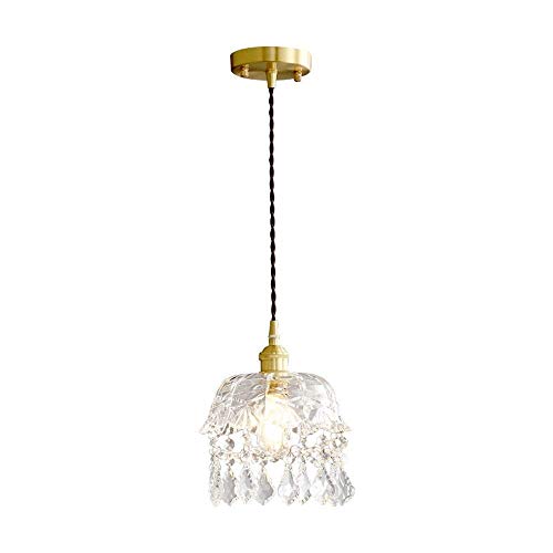 Plafonnier lustre vintage en cuivre E27 pour salle à manger et salon