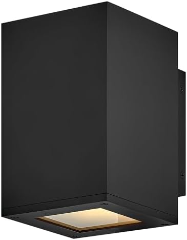 Hinkley Tetra Small Down Light Wall Sconce, Black