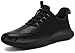 Delobi Non Slip Work Shoes for Men Slip on Waterproof Kitchen Chef Restaurant Walking Sneakers Comfortable Food Service Working Footwear Leather Nursing Shoe Size 9.5 Black