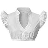 COL EN V FLATTEUR: Le profond décolleté en V allonge élégamment le cou et encadre la clavicule, créant une silhouette raffinée et féminine. Sa teinte blanche pure offre une base polyvalente, fraîche et épurée for toute représentation ou costume.