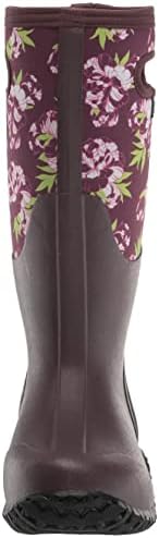 Bogs Womens Mesa Boot Rain, Peony Print-Burgundy, 6 | Image 1