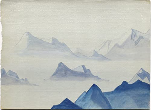 Murales en lienzo del Himalaya, réplica artística de Nicholas Roerich 60x90cm