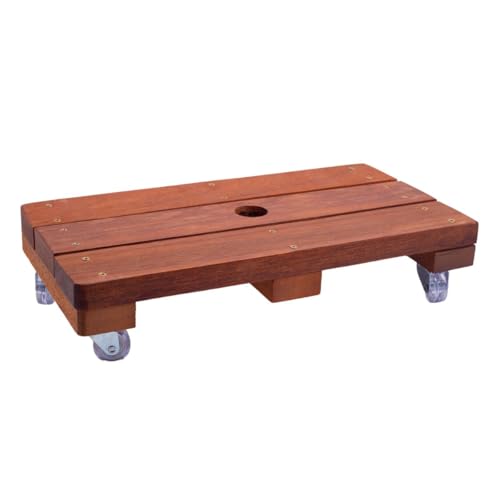 Suporte Para Vaso De Planta Jardineira 20x60cm Rodinhas de Cristal