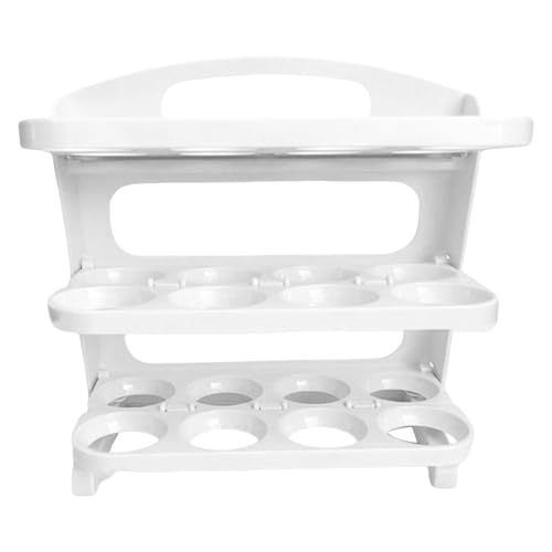 Pitycbo Soporte para Huevos para Refrigerador, Estante para Huevos Plegable para Puerta Lateral Del Refrigerador,