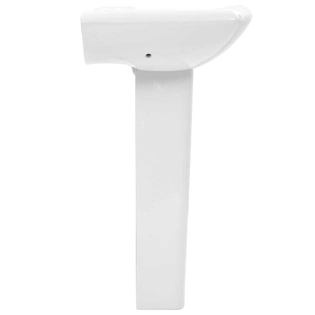 ShGaxin Lavabo de pie de cerámica Blanco 580x470x200 mm, Fregadero, Lavabo Baño, Lavamanos Baño, Lavatorio Casa De Banho, Mueble Lavabo sobre Encimera