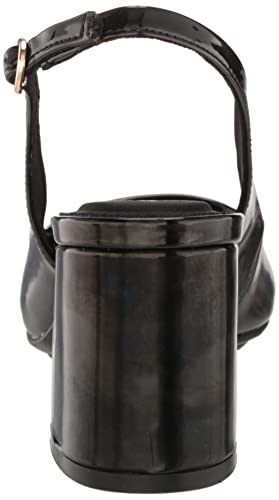 Anne Klein Womens Faux Leather Square Toe Slingback Heels3