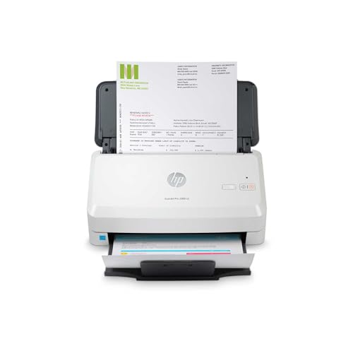 HP ScanJet Pro 2000 s2, Escáner rápido de Documentos para Oficina, con ADF 50 Hojas, escaneo a...