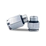 Suspenix Automatic Transmission Cooler Line Fittings, Trans Oil Cooler Line Connectors Compatible with Chevy 2004-2011 Impala Uplander, 2006-2007 Malibu, 2004-2005 Venture, 2004-2007 Monte Carlo
