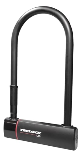 TRELOCK U6 Bügelschloss, Länge 23 cm, Bügeldurchmesser 16 mm, Sicherheitsstufe 17, Hohe Sicherheit, Sold Secure Gold, Schlüsselservice