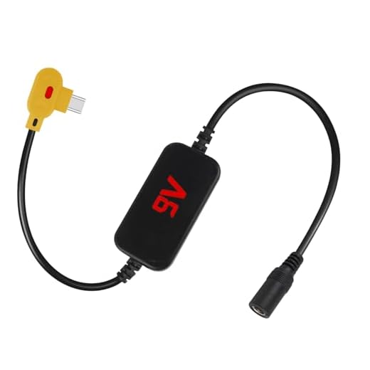 Smarkey 9V Heated Jacket Battery Step-Up Adapter Charger Cable, Type-C to DC 3.5/4.0mm Compatible with ORORO and Venustas 7.4V & 8.4V Heated Jackets, Hoodies & Vests (Not Work for 12V Jacket)
