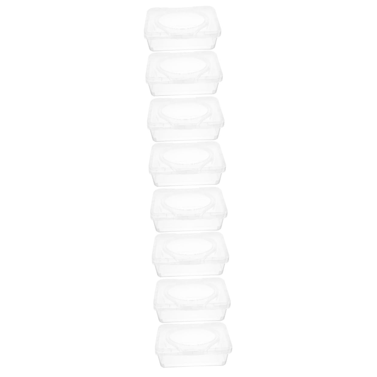 Alipis 4 Ensembles Boîte À Lingettes Porte-Essuie-Tout Lingettes Humides Lingettes De Voyage Distributeur De Mouchoirs Conteneur pour Lingettes Distributeur De Lingettes 2 pièces * 4