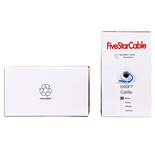 Cable Cat5e CMP UTP 1000 pies Azul miniatura 5