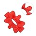 Flexible Coupling Insert For GR14/19/24/38-125 Urethane Shaft Coupler Open Center Red Polyurethane Spider Fit For Industrial Machinery Drives Conveyor Systems Pumps(GR28)