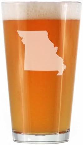 Missouri State Outline Pint Glass for Beer - State Themed Drinkin...