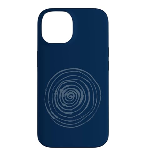 Grunge Spiral Abstract Nature Vintage y2k Earthy Blue �X�}�z�P�[�X iPhone 14 �p