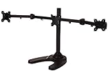 EasyMountLCD EZM Articulating Heavy-Duty Triple Monitor Mount Stand Free Standing with Grommet Mount