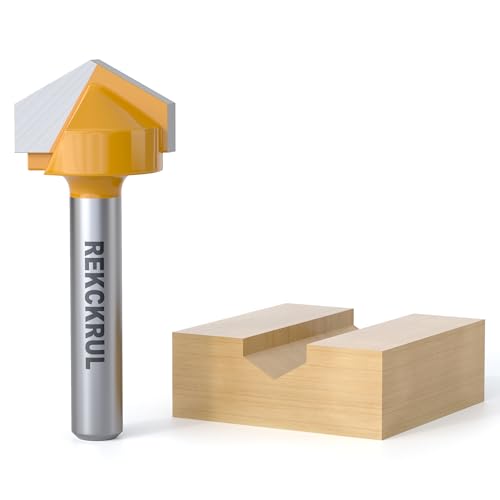 120° V Groove Router Bit, 1/4" Shank
