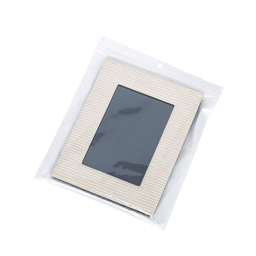 KAHDGSS Portarretratos de cuero de 20 x 15 cm, decoración del hogar, montaje en pared, horizontal y vertical