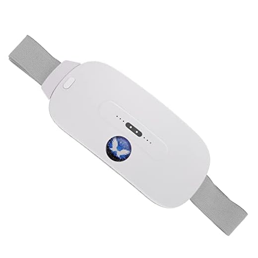 Healifty Menstruationsvärme Portabel Trådlös Värmeplatta Elektriskt Midjebälte Som Vibrerar Massage Uppvärmningskuddar För Kramper Magen