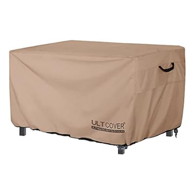ULTCOVER Rectangular Gas Fire Pit Table Cover 42x24 inch Waterproof Heavy Duty Firepit Cover