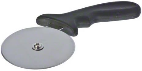 Update International PC-4 Stainless Steel Pizza Cutter with Plastic Handle, 4-Inch, Brown - Set of 3