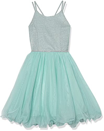 Speechless Girls' One Size Embroidered Fit-and-Flare Dress