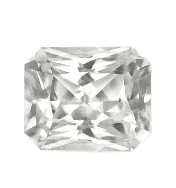 Oxyde de zirconium blanc Aa++ gemme de laboratoire de 13,75 carats pour homme et femme