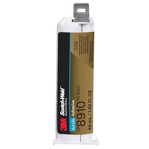 3M Scotch-Weld Acrylic Adhesive DP8910NS, 8910, Black, 45 mL Duo-Pak, 1 Each - image 1
