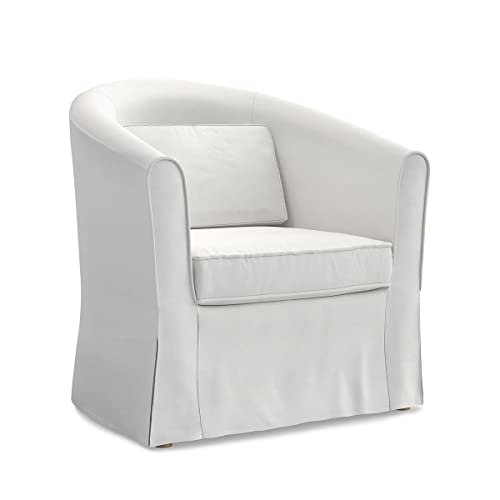 Ektorp Tullsta Chair Cover Replacement For Ikea Tullsta Chair Cover,Ektorp Tullsta Armchair Cover Only!Does Not Fit On Other Brand Barrel Chair (Cotton White) #TOP1