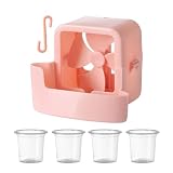 Generisch Ventilator Kühlaufsatz mit -Kühlung – 4er Eisbecher-Set für spürbar kühlere Luft – Einfache Montage ohne Werkzeug – Universell passendes Kühl-Zubehör für Stand- & Tischventilatoren (Blau)