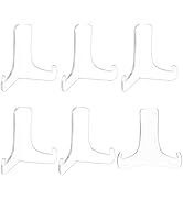 nbeads 6 Stück 60-Grad-Winkel Transparentem Acryl Buchständer, Bilderrahmen Ständer Halter Transp...