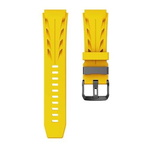 [MHGREF] 22mm �V���R���o���h �ɓK������ Huawei Watch GT6 5 Pro/GT4/3/2 46mm(Yellow)