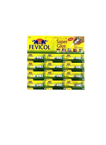Fevicol- Fevicol Super Glue 1 Drop Instant Adhesive, 3G X 12 Nos