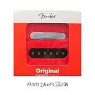 FOR YOU: Original Vintage Tele PU-Set BEST MATERIALS: Enamel-Coated Alnico3 – Flush-mount pole pieces YOUR TONE: Classic Tele twang with warmth and edge PLAY THE LEGEND: Fender - The worlds leading guitar manufacturer