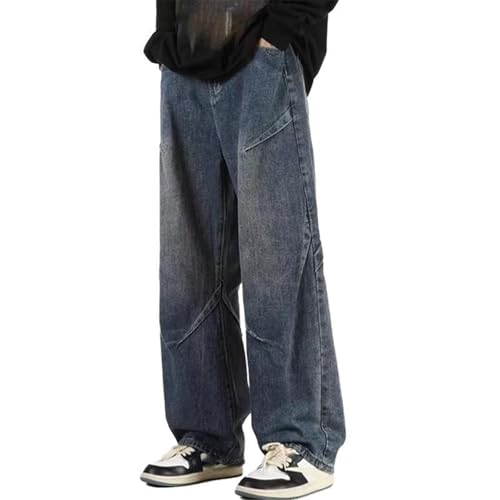 Men's Wide-Leg Jeans Loose Straight Cargo Pants