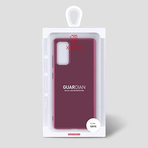X-level Samsung Galaxy S20 FE Case, [Guardian Series] Ultra Thin Slim Soft Flexible TPU Bumper Matt Finish Protective Phone Cover Case for Samsung Galaxy S20 FE 5G - Wine red