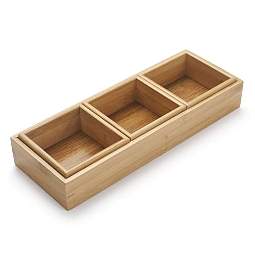 Ximisise Bamboo Drawer Organizer cover
