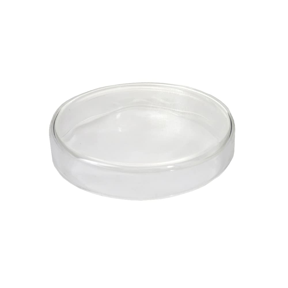 KENZIUM - Pack 10 x Placas de Petri | Diámetro 80 mm | Vidrio Borosilicato 3.3 | Ideal para Laboratorio y Educación