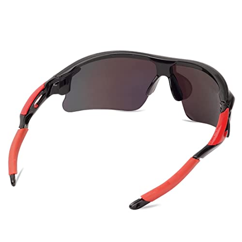 Image of Roshfort Sports Non Polorized Sunglasses UV Protection Sunglass for Men & Women Cycling Running Driving Fishing Multi Shade Glasses ITALIC (Size -Medium)