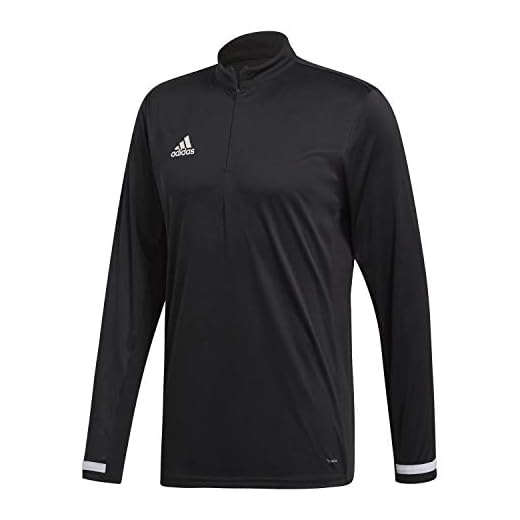 adidas T19 1/4 LS M Long Sleeved T-Shirt, Hombre, Black/White, 2XL
