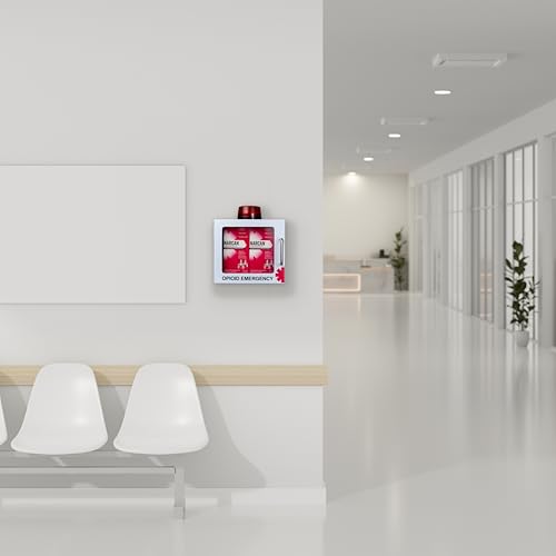Image of NARCAN Nasal Spray Wall Unit Kit - Unit Includes Wall Cabinet with Alarm, Wayfinding Signage, Directions for Use Poster
