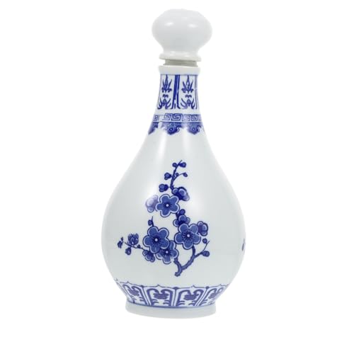 VOSAREA 1pc Wine Bottle Pour Lid Container Carafe Wine Kettle Traditional Sake Bottles Chiller Pot Ceramics