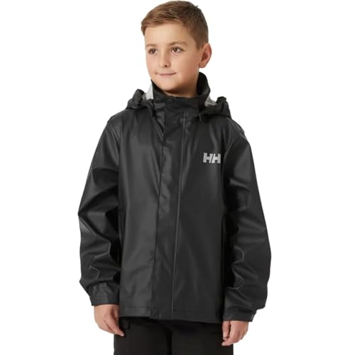 Image of Helly Hansen Junior Moss Jacket - Unisex Coat with HELOX, YKK Zipper, Detachable Hood, Adjustable Cuffs & Hem, Hand Pockets