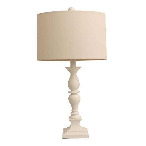 Décor Therapy TL9488 Satin White Table lamp