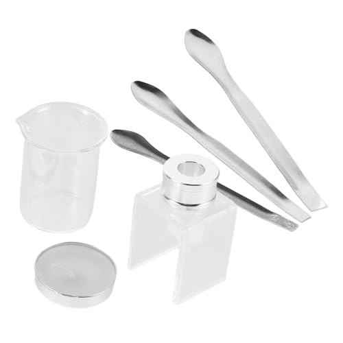 LOLIPPYY Kit de Reparación de Labiales DIY con Moldes de Silicona Medidores Graduados y Cucharas Materiales Seguros y Portátiles para Casa y Viaje