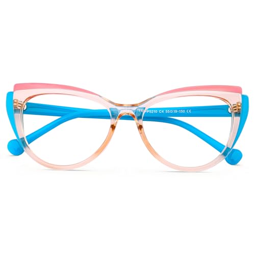 Blue Blockers Glasses for Women, Bluelight Glasses with Cat Eye Frame for Style, Comfort, Eye Strain Relief